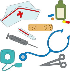 Silhouette Design Store - View Design #6731: nurses tools Nurse Tools, Community Helpers Theme, Community Workers, Community Helpers Preschool, People Who Help Us, Silhouette Online Store, Playing Doctor, Community Helper, Community Helpers