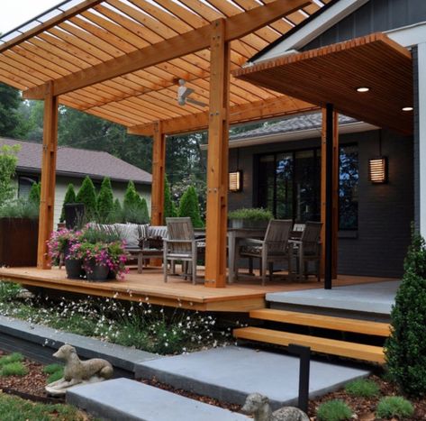 Deck Pergola, Small Pergola, Cheap Pergola, Pergola Swing, Modern Pergola, Pergola Attached To House, Pergola Design, Pergola Canopy, Wooden Pergola