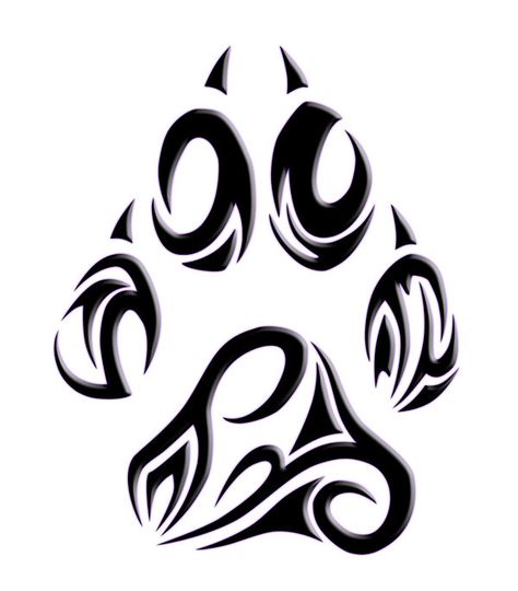 tribal claw by Hitmanrulzs22.deviantart.com on @deviantART Wolf Print Tattoo, Wolf Paw Tattoos, Bear Paw Tattoos, Wolf Paw Print, Claw Tattoo, Pawprint Tattoo, Pale Moon, Wolf Paw, Paw Tattoo