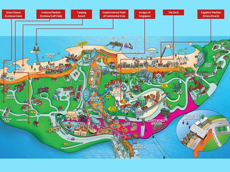 Singapore Tourist Map, Singapore Pictures, Sentosa Singapore, Singapore Attractions, Singapore Map, Singapore Sling, Singapore Math, Tourist Map, Beach Images