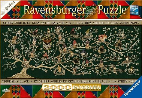 Amazon.com: Ravensburger Puzzle 17299 - Family Family Tree - 2000 Pieces Harry Potter Panorama Puzzle for Adults and Children from 14 Years : Toys & Games Harry Potter Family Tree, Noble Collection Harry Potter, 2000 Piece Puzzle, Harry Potter Puzzle, Puzzle Frame, Map Puzzle, Free Puzzles, Theme Harry Potter, Ravensburger Puzzle