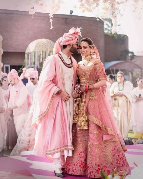 A Whimsical Destination Wedding With Breathtaking Jewellery And A Bridal Lehenga To Die For | WedMeGood Orang India, Latest Bridal Lehenga, Groom Wedding Dress, Couple Wedding Dress, Indian Bride Outfits, Bridal Lehenga Collection, Designer Bridal Lehenga, Indian Bridal Lehenga, Wedding Dress Men