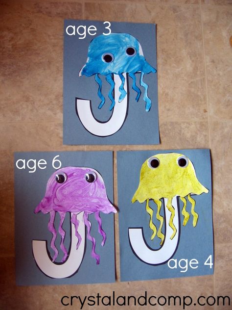 J is for jellyfish lesson and craft. Can paint the top part, and glue pipe cleaners or string underneath instead because it may be too hard to cut the squiggly lines. I like the goggly eyes, though. Background Jellyfish, Jellyfish Background, Jellyfish Artwork, Jellyfish Anime, J Is For Jellyfish, Anime Jellyfish, Jellyfish Doodle, Jellyfish Clipart, Jellyfish Embroidery