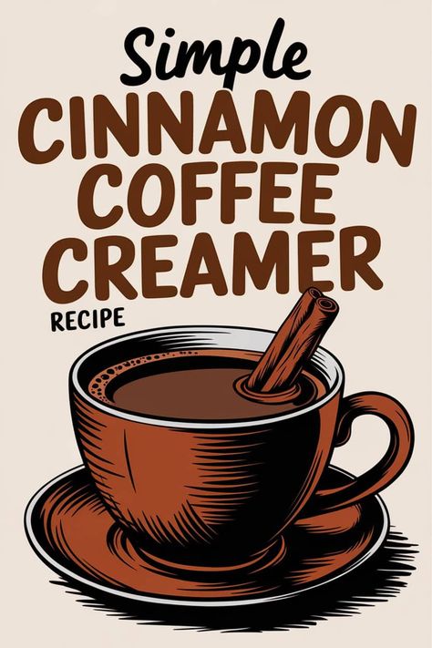 Cinnamon Coffee Creamer Recipe Cinnamon Coffee Creamer, Dairy Free Heavy Cream, Hazelnut Coffee Creamer, Homemade Coffee Creamer Recipe, Coffee Creamer Recipes, Diy Coffee Creamer, Dairy Free Creamer, Homemade Coffee Creamer, Coffee Creamer Recipe