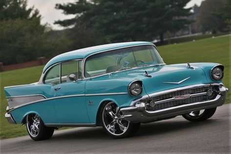 SICK RIDES DAILY Old Fashioned Cars, 57 Chevy Bel Air, Chevy Bowtie, 1957 Chevy Bel Air, Chevy Cars, Corvette For Sale, 1957 Chevy, 57 Chevy, 1957 Chevrolet