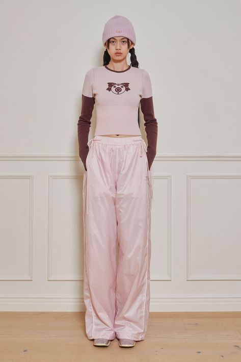 Foil Print, Oversized Fits, Track Pants, Piping, The Row, Foil, Track, Pants, Pink