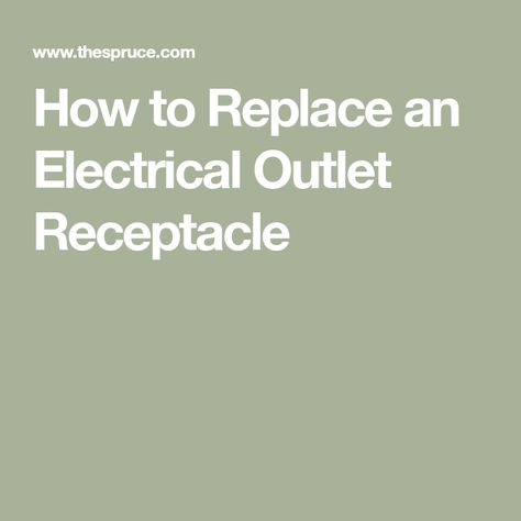 How to Replace an Electrical Outlet Receptacle Add Electrical Outlet, How To Move Electrical Outlet, Basic Electrical Wiring Outlets, How To Fix Loose Electrical Outlets, Installing Electrical Outlet, 12 Gauge, Family Handyman, Diy Home Repair, Electrical Outlets