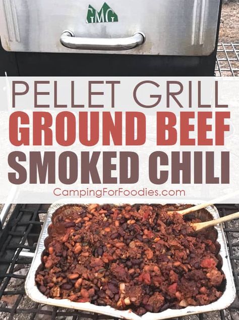 Smoked Ground Beef Chili Ground Beef Grilling Recipes, Ground Beef Smoker Recipes, Smoked Chili On Smoker, Smoked Ground Beef Recipes, Ground Beef Grill Recipes, Smoked Ground Beef, Green Mountain Grill Recipes, Ground Beef Grill, Meal Prep Paleo