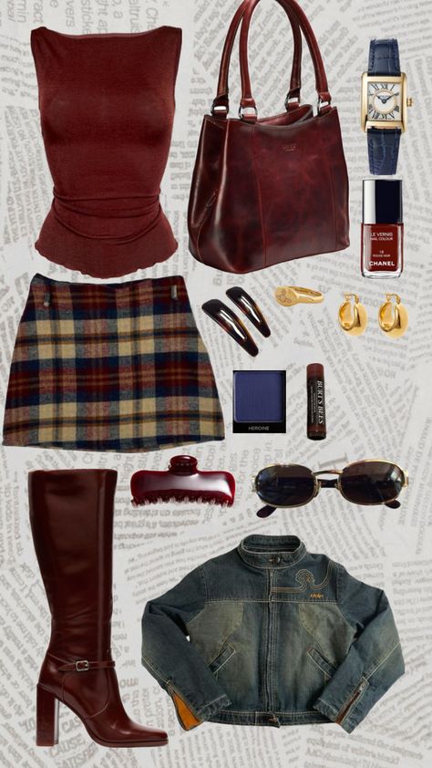 #outfitinspo #outfitboard #styleboard #styleinspo #summeroutfit #coolgirl ' #sadegirl #coolgirlstyle #fashionboard #fashionaesthetic #aesthetic Outfit Collage, Swaggy Outfits, Outfit Inspo Fall, Mode Vintage, Lookbook Outfits, Looks Vintage, Dream Clothes, Cute Casual Outfits, Clothing And Accessories