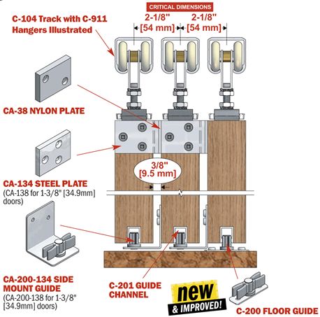 Sliding Door Track - Come Along System Door Track Sliding, Sliding Door Rail Track, Pole Barn Sliding Door Track, 4 Door Bypass Sliding Barn Doors, Sliding Door Hardware Track, Sliding Door Mechanism, Diy Sliding Door, Sliding Door Track, I Beam