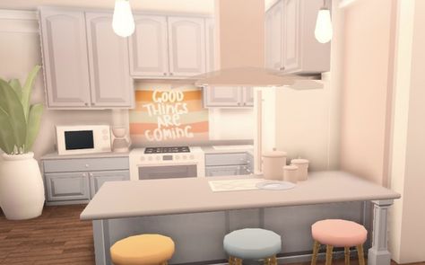 Tiny Kitchen Bloxburg, Bloxburg Kitchen Ideas Easy, Bloxburg Mini Kitchen Ideas, Bloxburg Kitchen Ideas 4x4, 4x4 Kitchen Bloxburg, Kitchen Ideas In Bloxburg, Club Roblox Kitchen Ideas, Cheap Kitchen Ideas, Bloxburg Layout