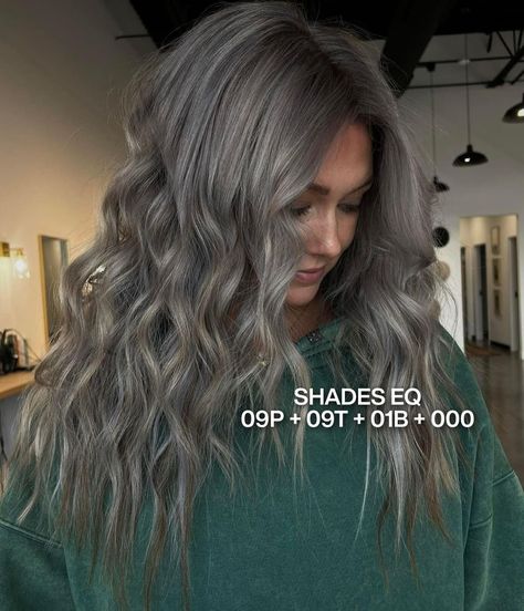 Gray Shades Eq Formula, Shades Eq Formulas, Blonde And Blue Hair, Hair Stylist Tips, Mocha Hair, Hair Foils, Redken Hair Color, Gray Shades, Clean With Me