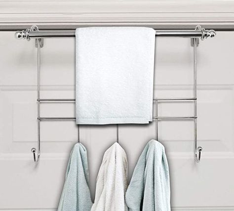 Over The Door Towel Rack, Over Door Towel Rack, Door Towel Rack, Bath Towel Racks, Blue Donuts, Over The Door Organizer, Door Rack, Towel Organization, Over The Door Hooks