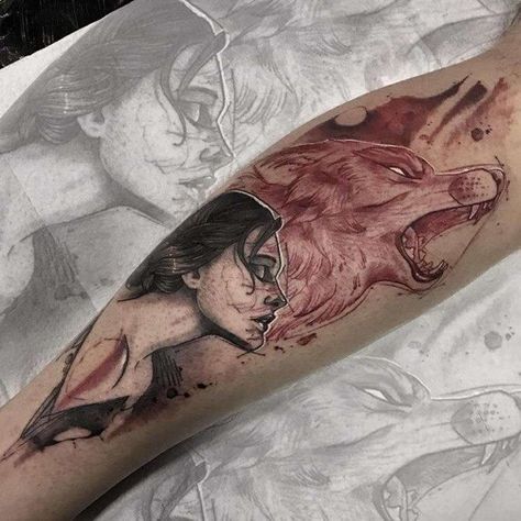 Tattoo Wolf Woman, Wolf Girl Tattoos, Wolf Woman, Master Tattoo, Tattoo Wolf, Model Tattoo, Shape Tattoo, Inspiration Tattoos, Wolf Tattoo Design