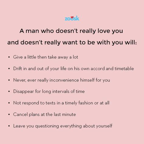 “How do I know if he really loves me and really wants to be with me?”  It's sad that so many wonderfully deserving and quality women out there are in relationships where they even feel like they have to ask this question.  You will never have to ask that question of a man who does love you and wants to be with you.   Click through to read more. If A Man Really Loves You, How To Know If A Man Loves You, Boyfriend Doesnt Love Me, If He Loves You, If He Really Loves You Quotes, How To Know If He Loves You, How I Want To Be Loved, Does He Really Love Me, Larry June