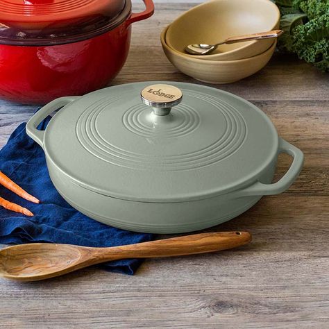 Enameled Casserole | Lodge Cast Iron Casserole Dish Recipes, Lodge Cookware, Lakehouse Kitchen, Cast Iron Skillet Cooking, Cast Iron Casserole Dish, Cast Iron Casserole, Enamel Cookware, Enameled Cast Iron Cookware, Lodge Cast Iron