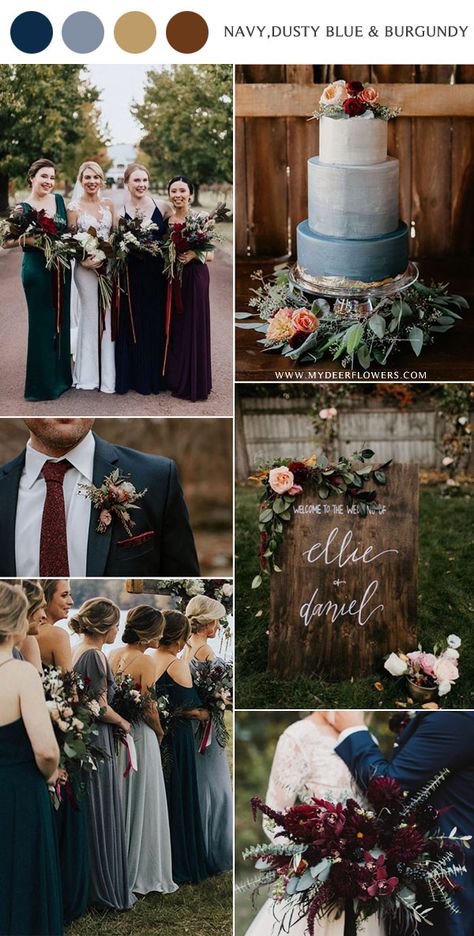 Fall Wedding Color Schemes, Wedding Color Palettes, Fall Wedding Color Palette, Winter Wedding Colors, Wedding Colors Blue, Pink Wedding Invitations, Wedding Palette, Wedding Theme Colors, Fall Wedding Colors