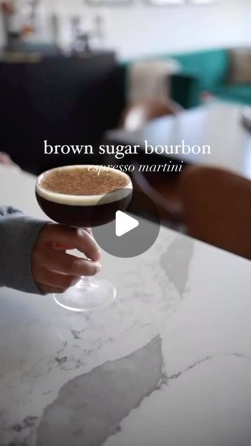 Cocktail Society 🍸 on Instagram: "„Brown Sugar Bourbon Espresso Martini“ by jaylynn_little 
•
2oz Bourbon
1oz Espresso
0.5oz Brown sugar syrup
0.5oz Coffee liqueur
2 dashes Chocolate bitters
•
Become a member of Cocktail Society by joining our Patreon. Click the link in our bio and gain exclusive access. Cheers 🍸 

#cocktail" Chocolate Bitters, Espresso Martini Recipe, Brown Cocktail, Brown Sugar Syrup, Cocktails To Try, Coffee Liqueur, Sugar Syrup, Mobile Bar, Espresso Martini