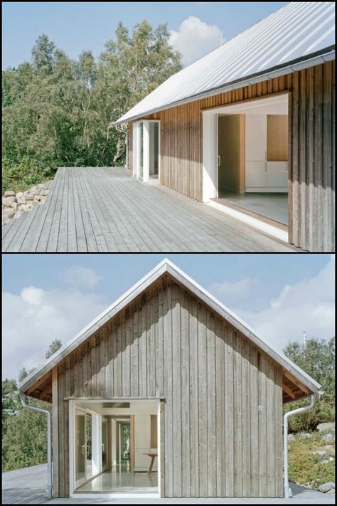 White Wooden House Exterior, Modern Barn House Interior, Cottage Designs, Rural House, Modern Barn House, Shed Homes, Casa Exterior, Barn Style House, Modern Barn