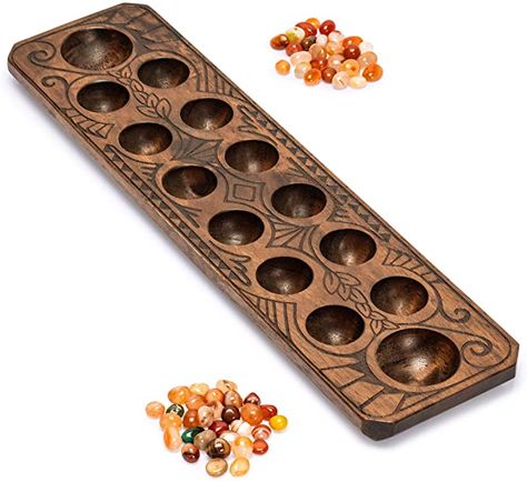 Mancala Board, Mancala Game, Wooden Board Games, Wood Games, Rock And Pebbles, Tic Tac Toe Game, Traditional Games, Hobby Games, Game Pieces