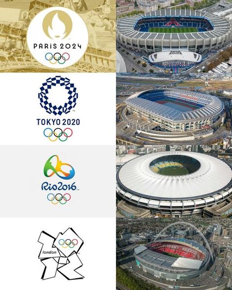 One Day,One Stadium on Instagram: "All the stadiums that hosted the Olympic Football Games final 🔵⚫️🔴🟡🟢  Paris 2024 🇫🇷 : « Parc des Princes », Paris  Tokyo 2020 🇯🇵 : « Yokohama Stadium », Yokohama   Rio 2016 🇧🇷 : « Maracanã », Rio de Janeiro   London 2012 🏴󠁧󠁢󠁥󠁮󠁧󠁿 : « Wembley Stadium », London   Beijing 2008 🇨🇳 : « Beijing National Stadium », Beijing   Athens 2004 🇬🇷 : « Olympic Stadium », Athens   Sydney 2000 🇦🇺 : « Olympic Stadium », Sydney   Atlanta 1996 🇺🇸 : « Sanford Stadium », Athens   Barcelona 1992 🇪🇸 : « Camp Nou », Barcelona   Seoul 1988 🇰🇷 : « Olympic Stadium », Seoul  Los Angeles 1984 🇺🇸 : « Rose Bowl », Pasadena  Moscow 1980 🇷🇺 : « Central Lenin Stadium », Moscow  Montreal 1976 🇨🇦 : « Olympic Stadium », Montreal  Munich 1972 🇩🇪 : « Olympiast Beijing National Stadium, Sanford Stadium, Cricket Ground, Olympic Stadium, National Stadium, Commonwealth Games, Asian Games, Wembley Stadium, Tokyo 2020