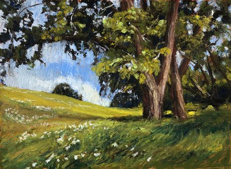 Oil Pastel Landscape Beautiful, Landscape Pastel Paintings, Landscapes Oil Pastels, Oil Pastel Landscape Drawing, Oil Pastel Paintings Landscape, Oil Pastel Art Landscape, Drawings With Oil Pastels, Oil Pastels Landscape, Pastel Drawing Landscape