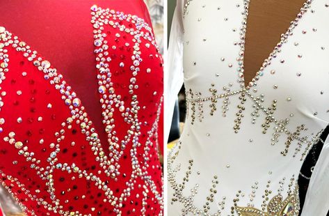 Leotard Rhinestone Pattern, Rhinestone Patterns For Dance Costumes, Costume Rhinestone Patterns, How To Rhinestone Dance Costumes, Rhinestone Designs Pattern Dance Costume, Diy Rhinestone Dress, Rhinestone Patterns Dance Costumes, Rhinestone Ideas, Aerial Costume