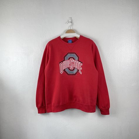 Embroidered Crewneck, Ohio State University, New York Giants, Ohio State, Grey Sweatshirt, Crew Neck Sweater, Ohio, Clothing And Shoes, University