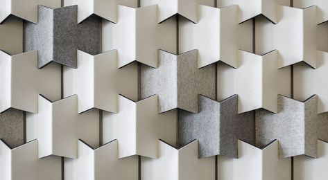 FilzFelt Module Design, Modular Walls, Parametric Design, Acoustic Wall Panels, Acoustic Wall, Cardboard Art, 3d Wall Panels, Basic Design, German Design