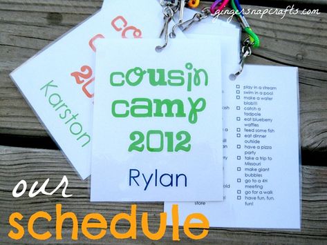 Cousin Camp {our schedule} Grandma Traditions, Cousin Sleepover, Camp Schedule, Grandma Camp, Water Blob, Cousin Camp, Cousin Quotes, Grandparenting, Summer Series