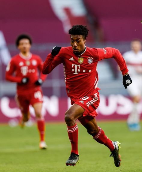 Kingsley Coman against VfB Stuttgart - Bundesliga⚽ Bayern Munich, Munich, Sports Jersey, Football, Sports