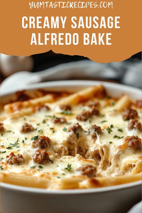 Bring bold flavors to your dinner table with this creamy sausage Alfredo bake! With gooey cheese, hearty sausage, and perfectly cooked pasta, it’s a one-dish wonder that’s both easy and comforting. Try it tonight!

#OnePotMeals #AlfredoPasta #SavoryRecipes #EasyComfortFood #PastaNight Cajun Sausage Alfredo, Sausage Alfredo Bake, Creamy Sausage Pasta, Sausage Alfredo, Alfredo Bake, Cajun Sausage, Cooked Pasta, Pasta Night, Alfredo Pasta