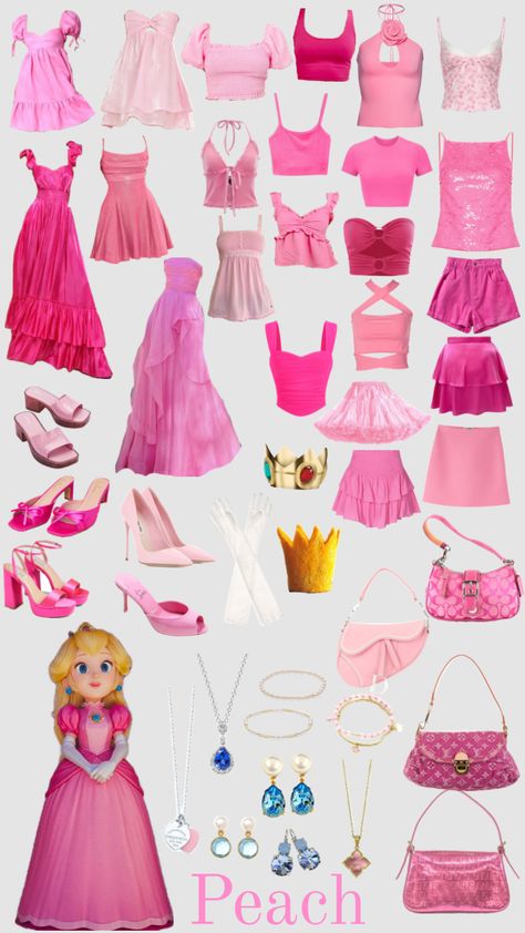 #mariocart #mariokart8 #princesspeach #princesspeachcostume Princess Peach Outfit, Peach Outfit Ideas, Princess Peach Halloween, Peach Outfit, Princess Peach Costume, Peach Clothes, Peach Costume, Lilly Pulitzer Outfits, Mario Kart 8