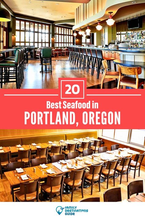 Best Seafood in Portland, OR Oregon Restaurants, Unique Cafe, Best Seafood Restaurant, Seafood Restaurants, Family Destinations, Seafood Restaurant, Foodie Travel, Adventure Awaits, Portland Oregon