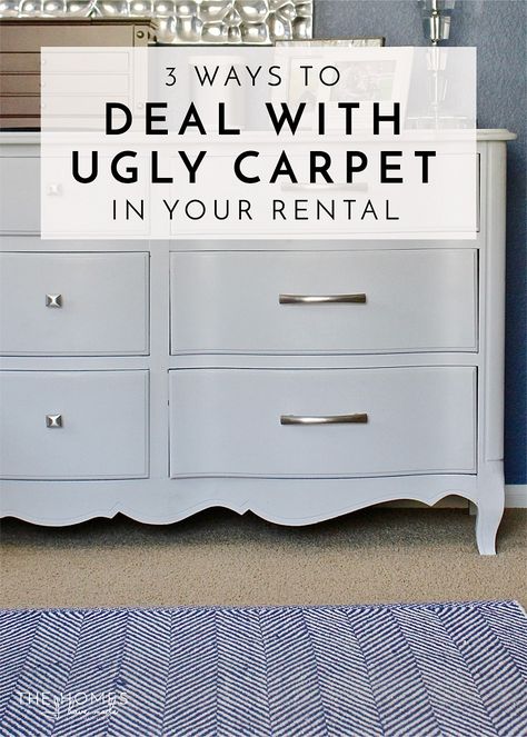 Apartment Bedroom Carpet, Apartment Carpet Covering, Covering Carpet In A Rental, Apartment Decorating With Carpet, Cover Carpet In Rental, Renter Friendly Carpet Cover, Carpet Cover Up Ideas, How To Cover Carpet In A Rental, Apartments With Carpet