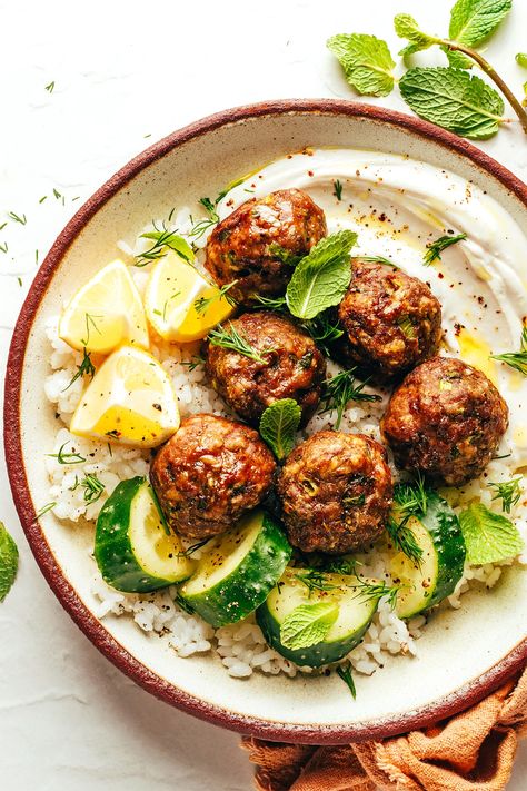 Gf Appetizers, Greek Meatballs Recipe, Gluten Free Meatballs, Meatball Dinner, Turkey Meatball, Greek Meatballs, Sunday Dinners, Meatball Recipes Easy, Sausage Recipe