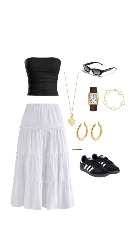 Outfit inspo White Skirt Outfits, Outfit Inspo Summer, Italy Outfits, Outfit Inspo Casual, Europe Fashion, White Skirt, Dressy Outfits, Summer Fashion Outfits, Looks Style