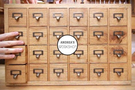 Diy Apothecary Cabinet, Apothecary Cabinet Diy, Kitchen Apothecary, Diy Apothecary, Property Ideas, Apothecary Cabinet, Diy Drawers, Shop Cabinets, Card Catalog