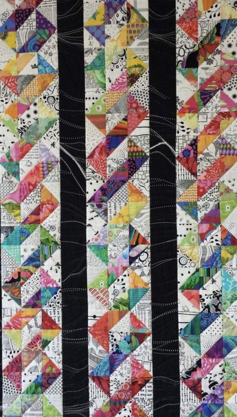 Scrappy Quilting, Interesting Quilts, Hst Quilts, Scrap Quilting, Half Square Triangle Quilts Pattern, Fun Quilts, Quilting Squares, Simple Quilts, Quilt Techniques