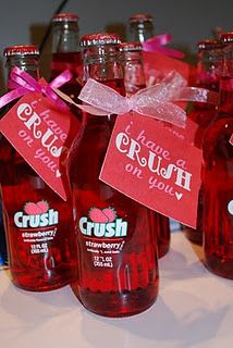 Strawberry Crush Gift - Gave This To My Husband As Part Of 12 Days Of Christmas Need New Ideas This Year. Valentines Days Ideas #Valentines, #pinsland, https://apps.facebook.com/yangutu Valentines Day Gifts For Him Husband, Valentines Ideas For Him, Strawberry Crush, Valentines Bricolage, Crush Soda, Crush Crush, Valentines Games, Valentinstag Party, Husband Valentine