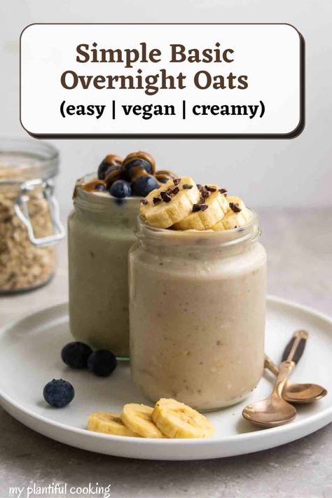 Thick Overnight Oats, Overnight Oats Without Chia Seeds, Oats With Protein Powder, Overnight Oats With Protein Powder, What Are Overnight Oats, Overnight Oats With Protein, Basic Overnight Oats, Raw Oats, Protein Overnight Oats