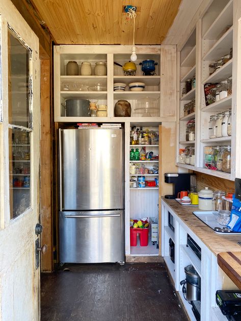 7 Years in Kingston! Revisiting the Kitchen & Pantry! | Daniel Kanter Refrigerator In Pantry, Daniel Kanter, Pine Stair Treads, Restoring Old Houses, Paid Partnership, Refrigerator Cabinet, Pantry Fridge, Pantry Remodel, Houses Design