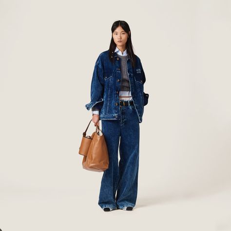 Indigo Blue Washed Corduroy Pants | Miu Miu Miu Miu Sandals, Miu Miu Glasses, Miu Miu Dress, Miu Miu Handbags, Miu Miu Sunglasses, Blouson Jacket, Miu Miu Shoes, Fleece Shorts, Oversized Silhouette