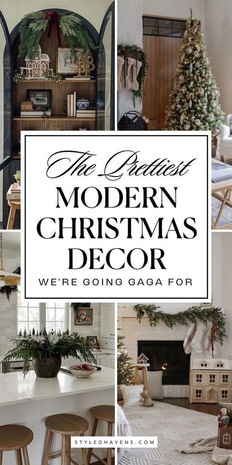 So excited to share the Christmas decor inspiration that's inspiring us for 2024! See our fav modern Christmas decor ideas that we're sure you'll love and plan your Christmas decorations before they sell out! From earth tones Christmas decor to the most classy Christmas decorations we've *already* BOUGHT (in August) - this classy Christmas decor is too pretty to miss, no matter which home decor styles you love! (SAVE to your holiday living room board for later!) Earth Tone Christmas Decor, Modern Christmas Decor Ideas, Contemporary Christmas Decor, Classy Christmas Decor, Holiday Living Room, Christmas Decor Trends, Pretty Christmas Decorations, Cozy Christmas Decor, Neutral Christmas Decor