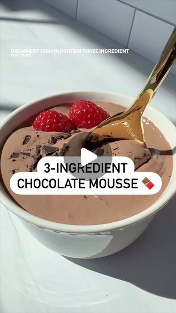 MENOPAUSE SUPPORT | WEIGHTLOSS | HAPPY AGING on Instagram: "3-INGREDIENT CHOCOLATE MOUSSE 🍫

Simple to make, creamy in texture and absolutely delicious! Perfect for your next high protein snack! 

You’ll need:  
1 cup cottage cheese 
2 tbsp cocoa powder 
2 tbsp pure maple syrup or honey 
Combine all ingredients in a food processor or blender, refrigerate for about 30 minutes and enjoy! ❤️ . . . . 

Follow @strongwomenover40 for daily recipes and life hacks if you are over 40 ♥️ .

Thanks @lindsay.keosayian for the video and recipe ✨ 
#menopausediet #weightlossover40 #weightloss #countingcalories #caloriedeficit #healthyfood #foodie #healthy #strongwomenover40 #over40 #over50 #highproteinrecipes #caloriecounting #calorietracking  #highproteinsnack #highproteindessert #womenover40 #highprot Cocoa Powder Recipes 3 Ingredients, Recipes 3 Ingredients, Lindsay Keosayian, Cocoa Powder Recipes, High Protein Snack, High Protein Desserts, Protein Snack, Powder Recipe, Daily Recipes