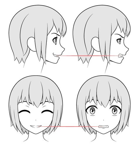 Anime Mouth Movement, Anime Sharp Teeth, Open Mouth Anime, Anime Teeth, Scared Face Drawing, Teeth Tutorial, Angry Anime Face, Open Mouth Drawing, Teeth Drawing