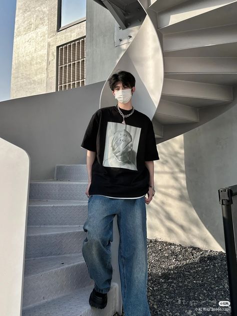 Outfits Masc, Korean Street Fashion Men, Ootd Korean Style, Masc Outfits, Chinese Fashion Street, Men Stylish Dress, Guys Clothing Styles, Boys Summer Outfits, Future Outfit