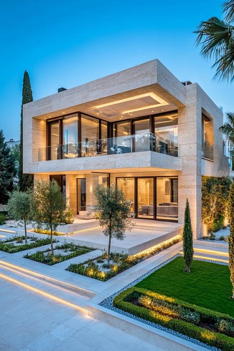 35 Stunning Luxury Modern Homes That Will Wow You Two Floor Modern House, Home Glass Design, Dream House Mansions Luxury Modern, House Architecture Design Exterior, Modern Luxury Houses Mansions, Perfect House Modern, Dream House Plans Luxury Modern, Modern Luxury House Exterior, Modern Houses Exteriors