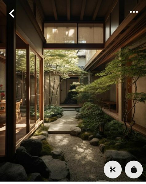 Outdoor Spaces Ideas, Patio Landscape Design, Outdoor Patio Ideas Backyards, Japanese Style Garden, Japanese Garden Landscape, Zen Interiors, Zen House, Japanese Home Design, Japanese Style House