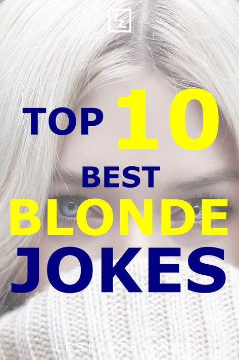 Blondes have a reputation for not being the smartest out there. With that in mind, check out the top 101 best dumb blonde jokes. #jokes #blondepower Blond Jokes, Blonde Hair Men, Blonde Humor, Blonde Quotes, Hair Jokes, Funny Blonde Jokes, Hair Quotes Funny, Mean Jokes, Two Blondes